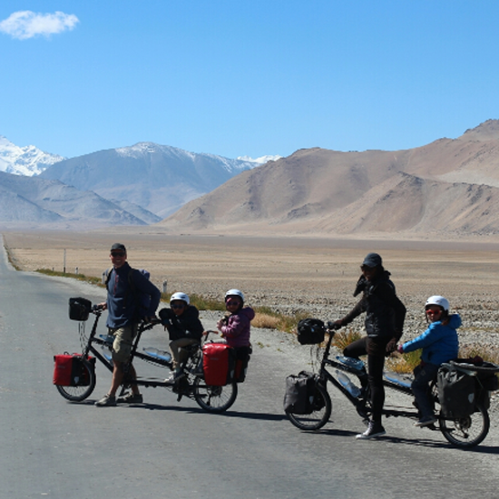 Touring with children on a tandem